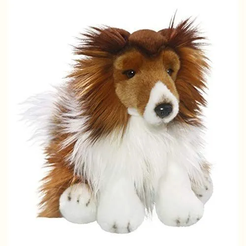 Tub Piket formaat Zittende knuffel hond Schotse Collie 30cm | Bicolini - Koopcity