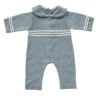 Babypakje blauw gebreid 50cm
