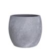Lester Bloempot - H26 x Ø28 cm - Lichtgrijs Steen